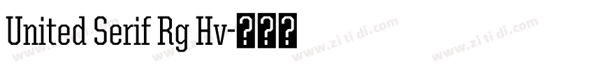United Serif Rg Hv字体转换